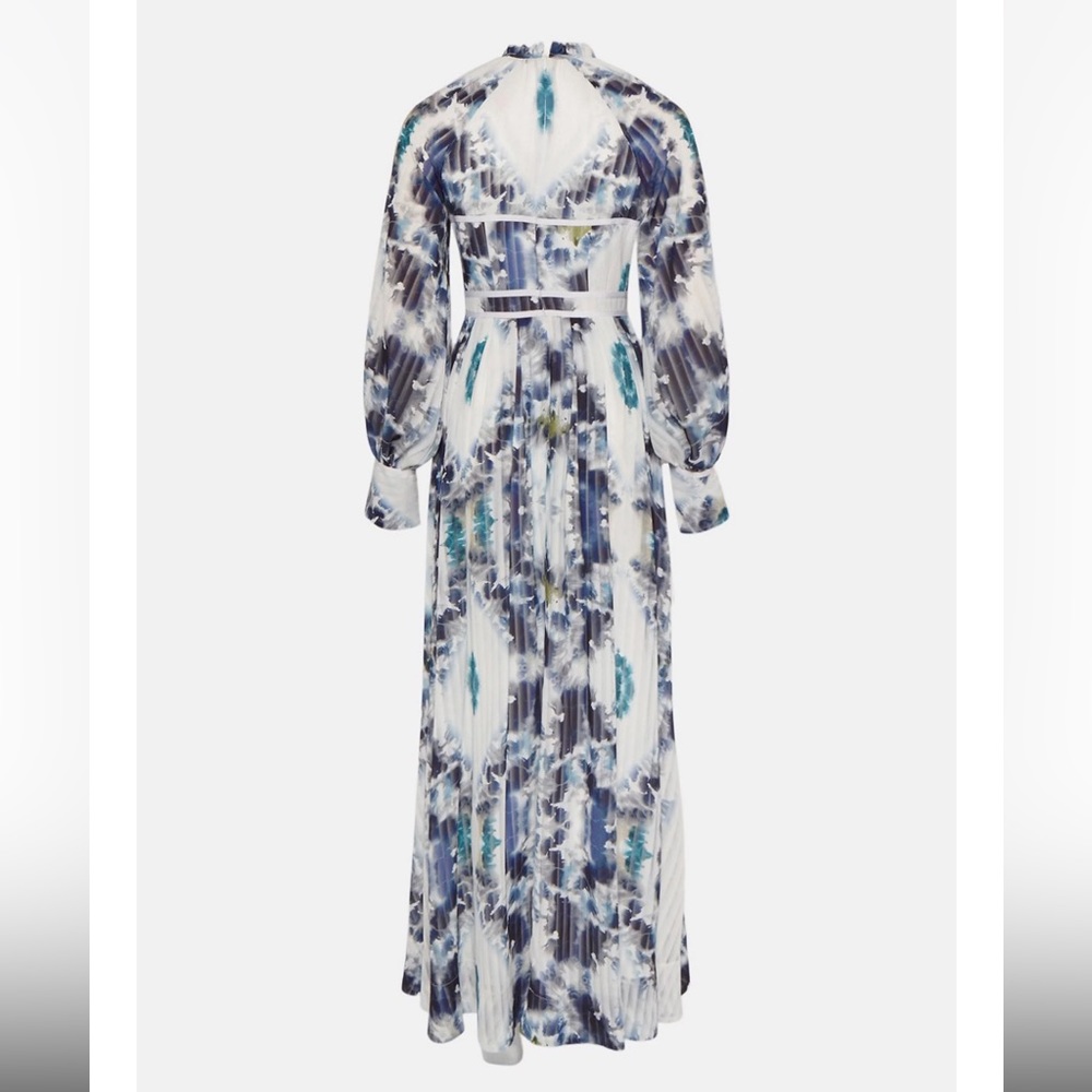 Karen Millen Blue and White Maxi Dress - Picture 2 of 10